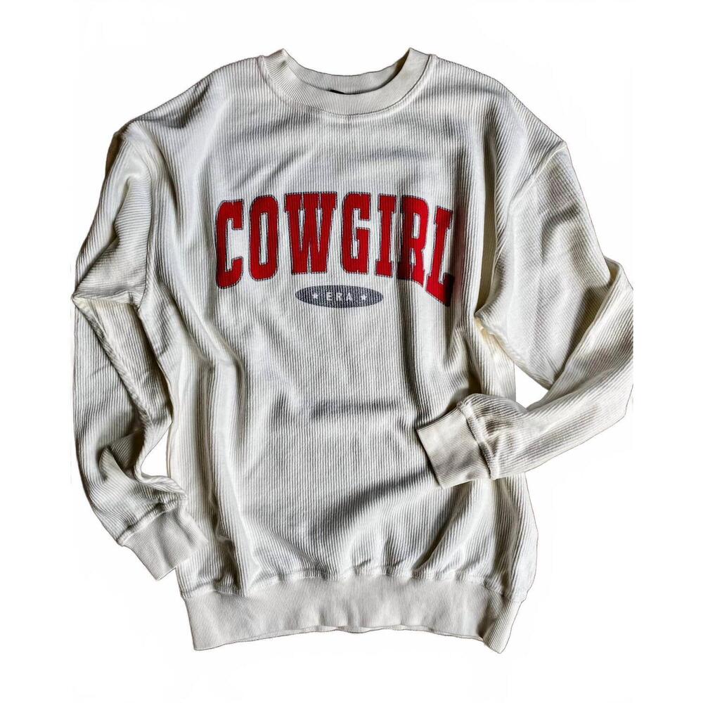 NEW ZUTTER women's cowgirl era top in white